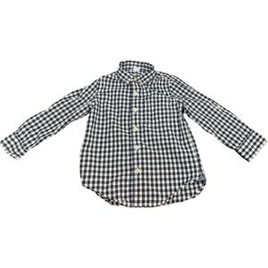 Baby Gap Toddler Boys Gingham check Button Up Dress Shirt Long Sleeve Size 4